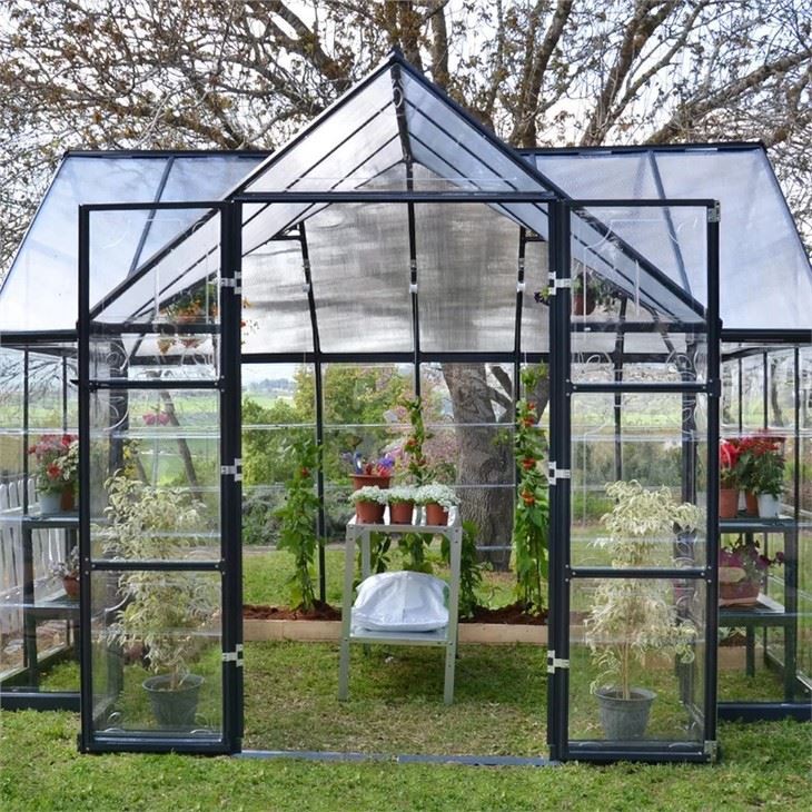 Multi-span Polycarbonate Panel Greenhouse