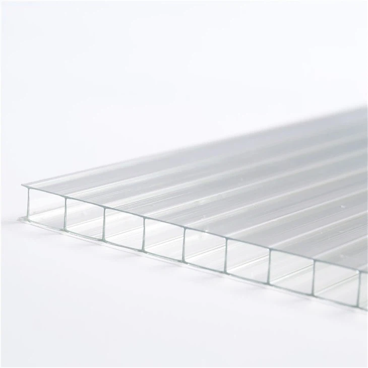 8 mm hvitt polykarbonatark med to vegger