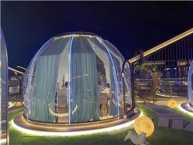 4 personer Clear Geodesic Glamping Igloo Bubble Dome House